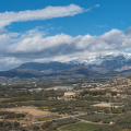 Panorama shot next to Festos arcaeological siteand Ida mountain